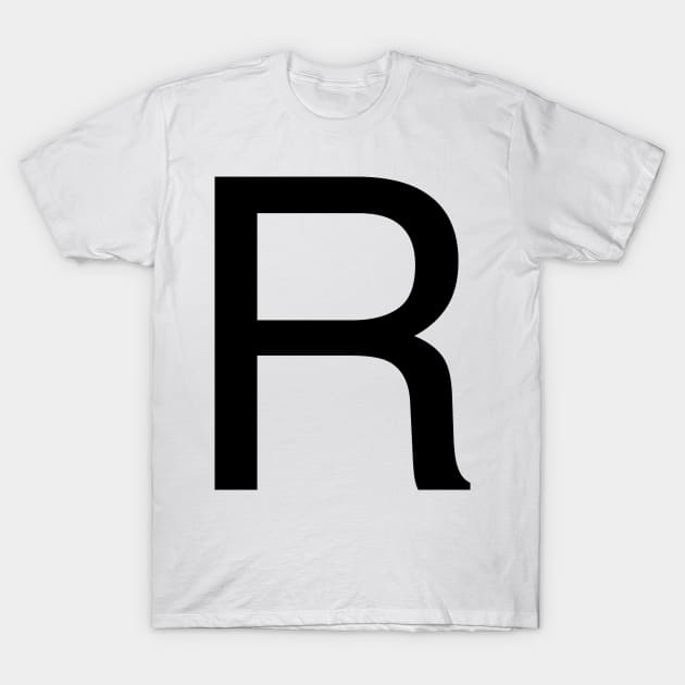 Helvetica R T-Shirt by winterwinter